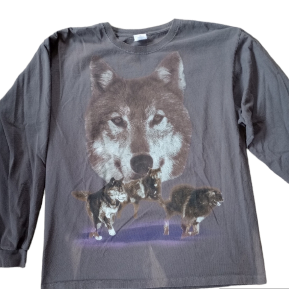 Vintage Wolf Pack T Shirt size L